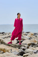 Mati Apparel & Accessories XS Pink Placket Tunic (Ready to Ship)