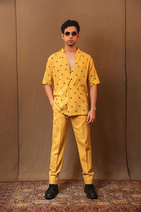 Mati Bottoms Mustard Straight Pants