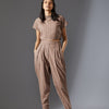 Mati Bottoms XS Mati New Aboli Beige & White Striped Pants