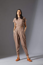 Mati Bottoms XS Mati New Aboli Beige & White Striped Pants (Ready to Ship)