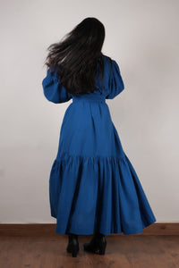 Mati Dresses Blue Shirt Kaavya Dress