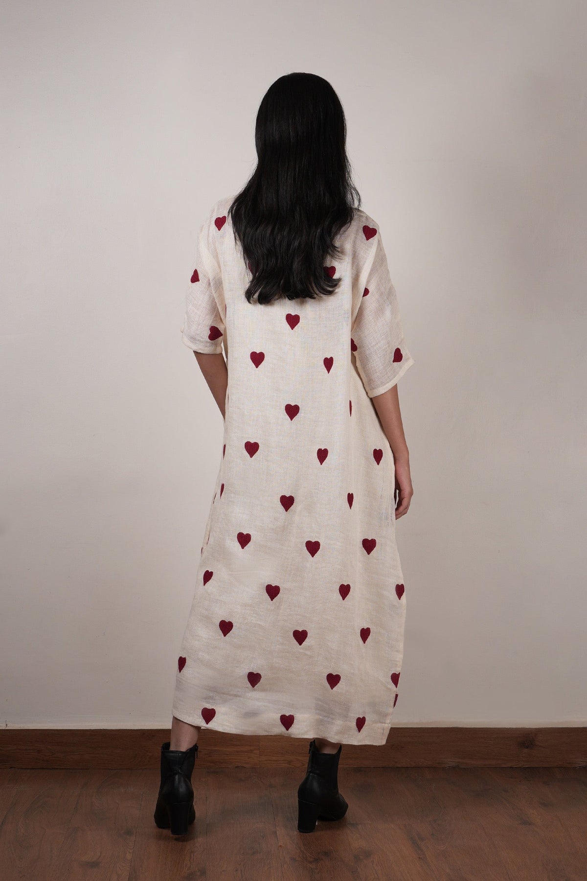 Mati dresses Mati Heart Dress-Oatmeal