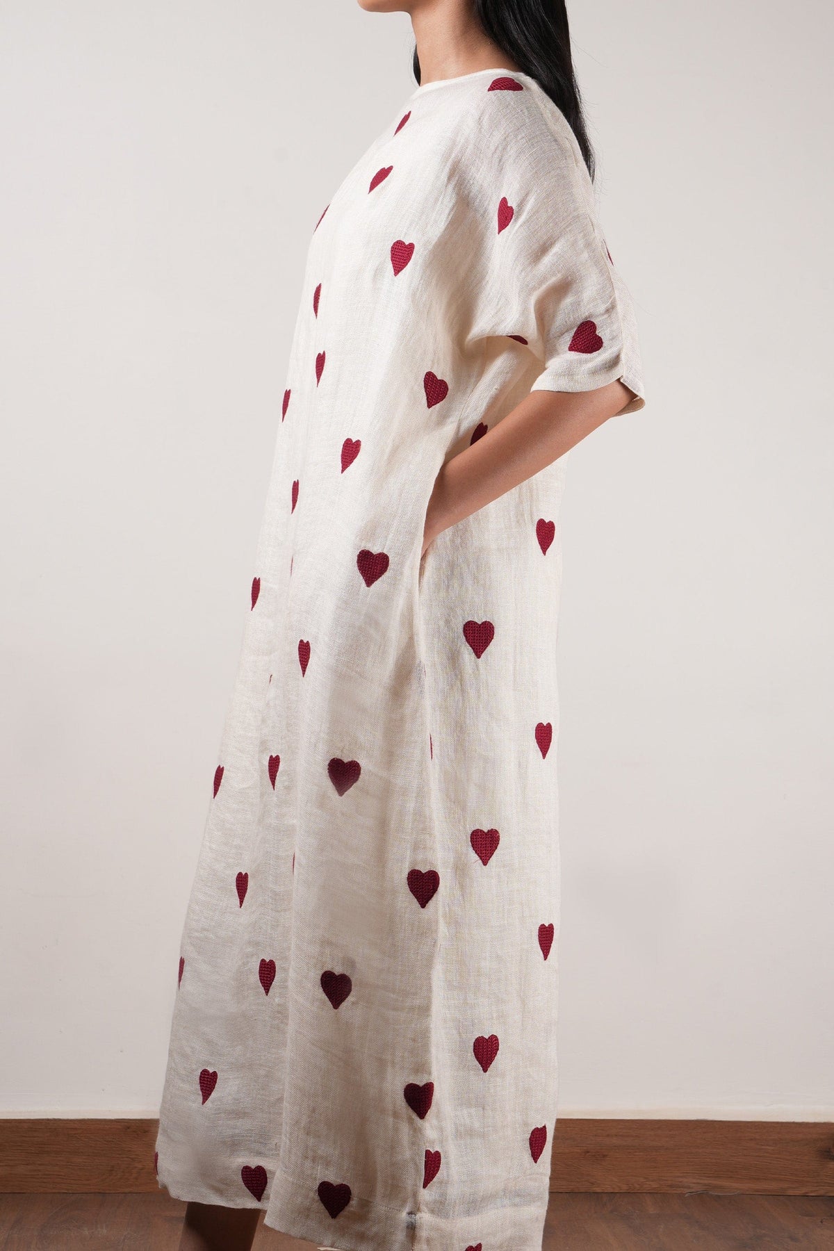 Mati dresses Mati Heart Dress-Oatmeal