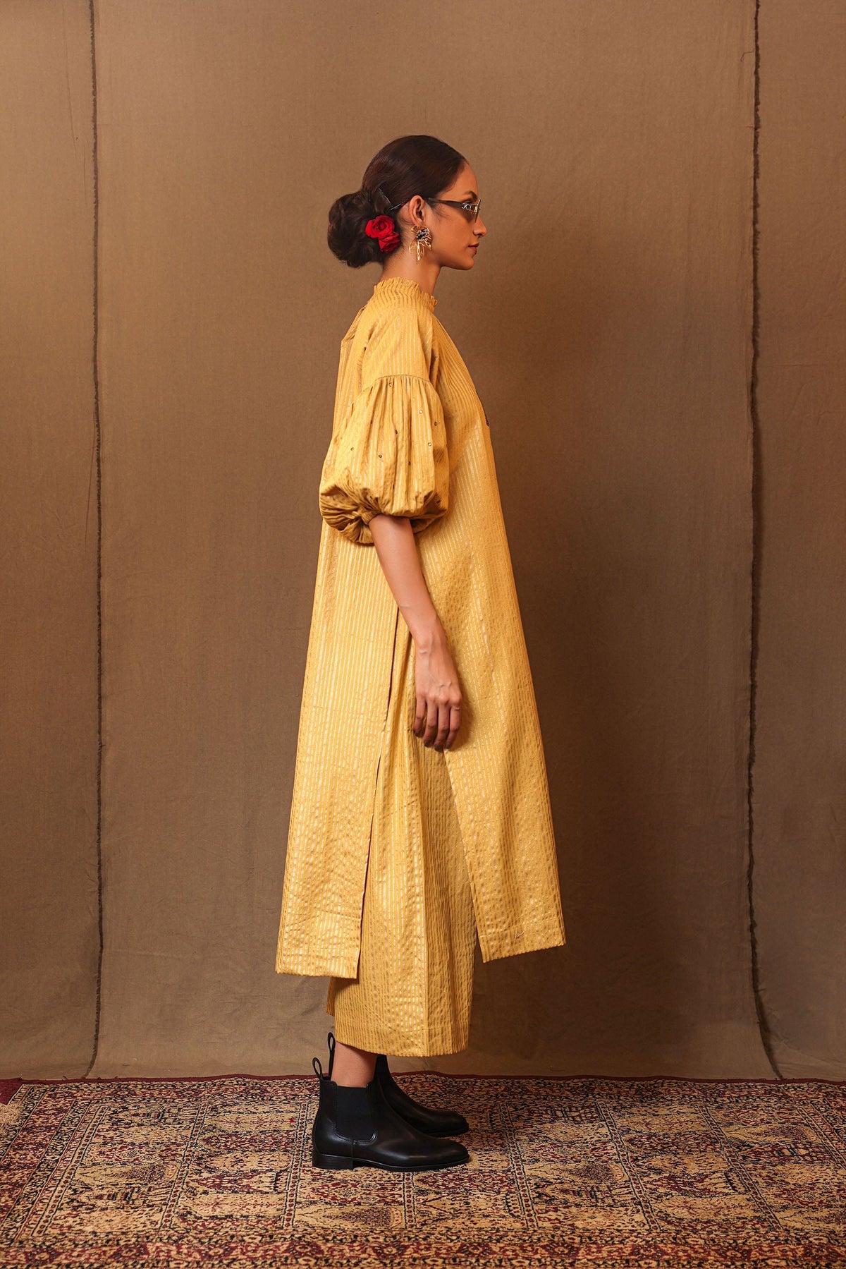 Mati Dresses Mustard Big Club Tunic