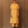 Mati Dresses Mustard STR EMB Spade Acra Tunic