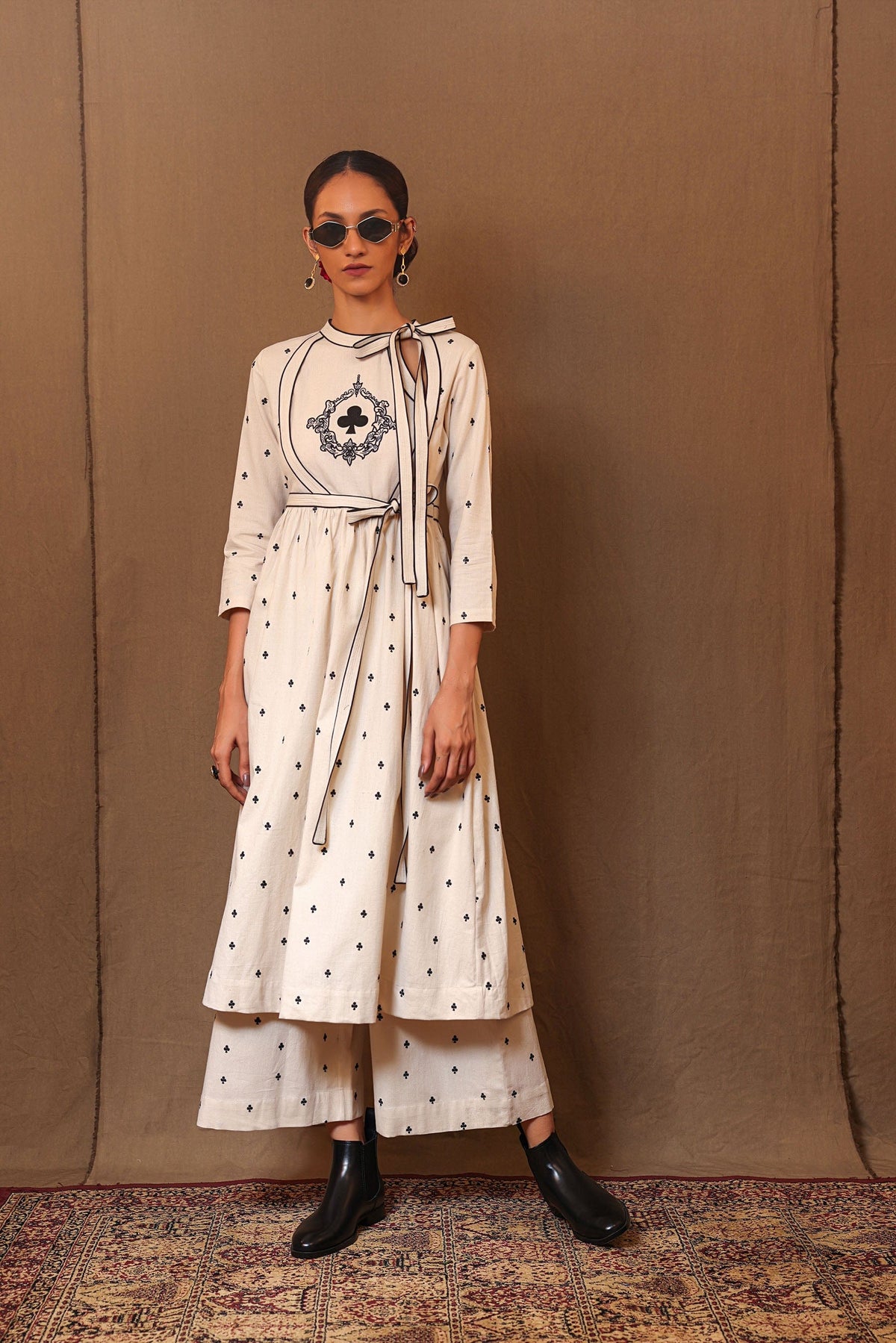 Mati Dresses Off-White Club EMB Rakha Tunic