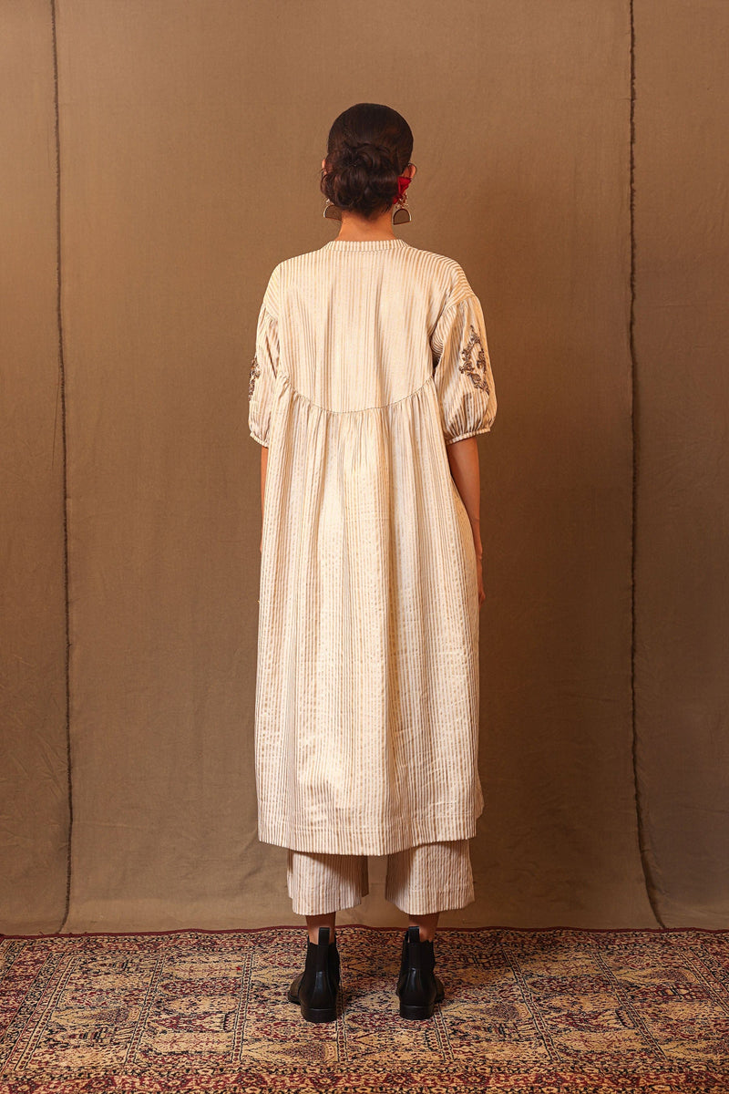 Mati Dresses Off-White STR EMB Club Acra Tunic