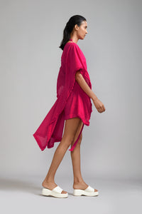 Mati Dresses Pink Fringed Kaftan