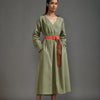 Mati Dresses XS Green Safari Belted Dress