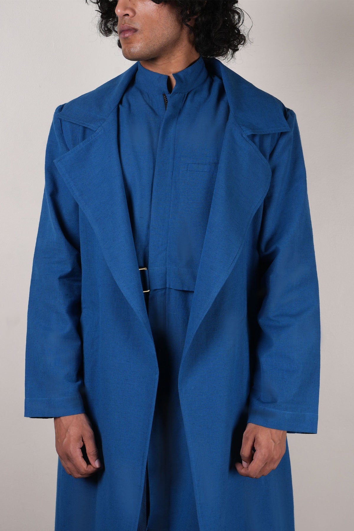 Mati JACKET Men's Blue Trench Jacket