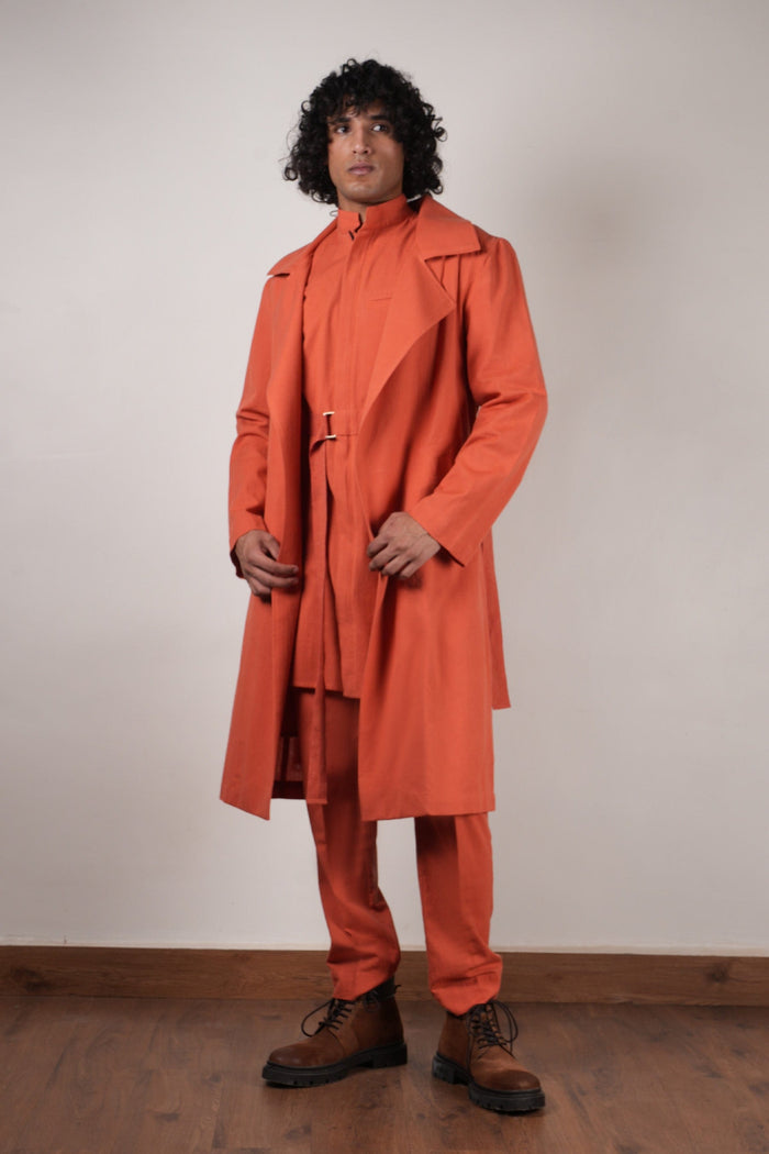 Mati JACKET Men's Rust Trench Jacket