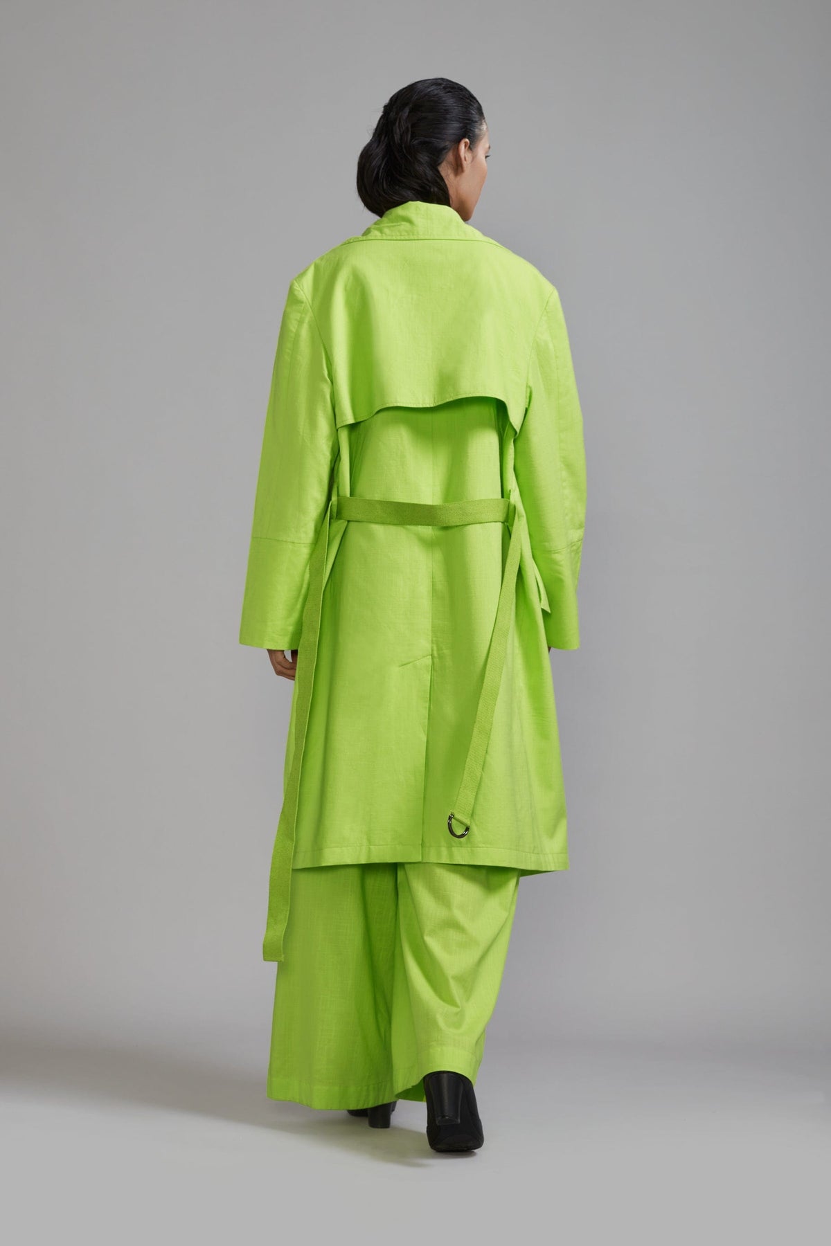 Mati JACKET Neon Green Trench Jacket