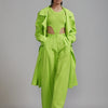 Mati JACKET XS Neon Green Trench Jacket