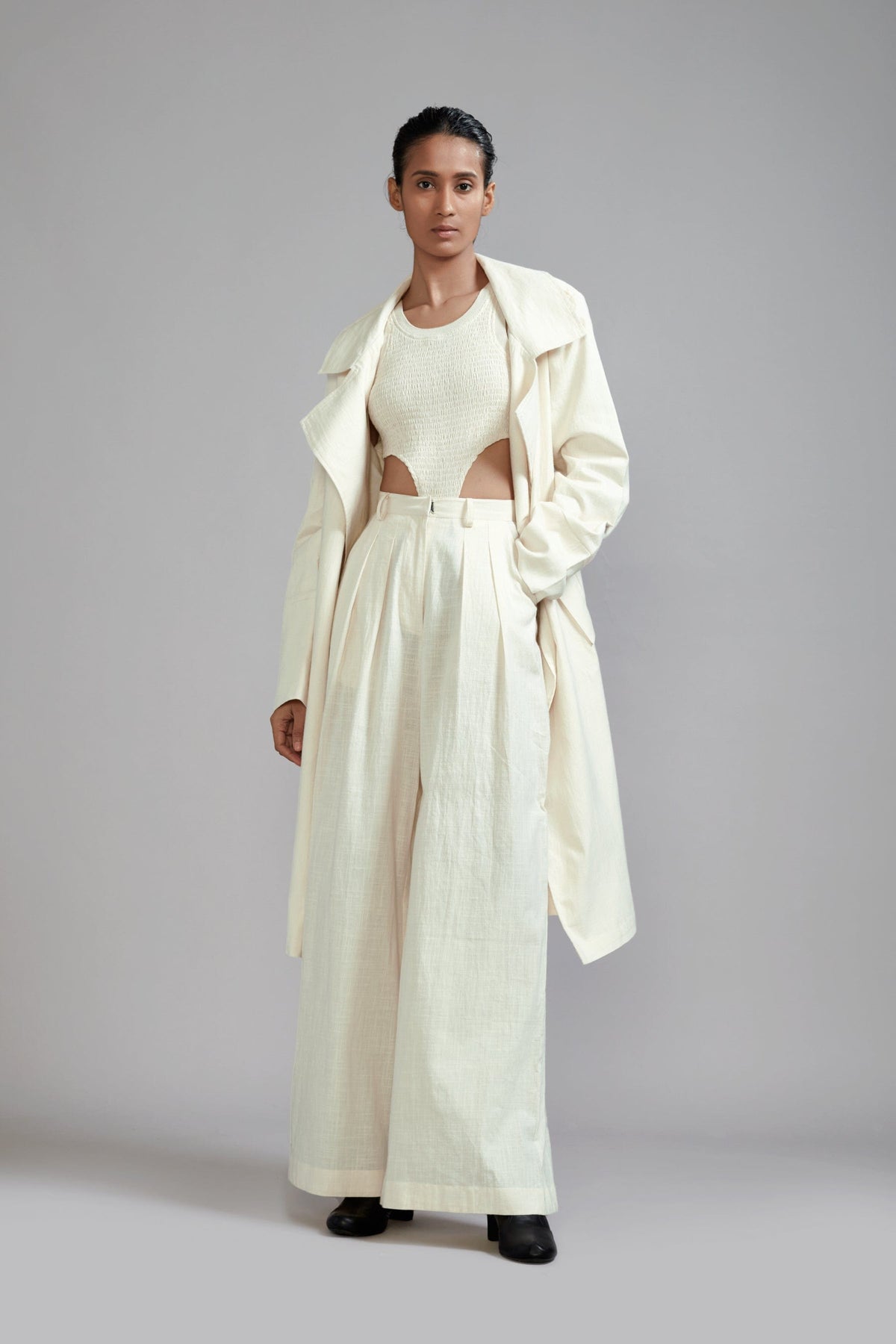 Mati JACKET XS Off-White Trench Jacket