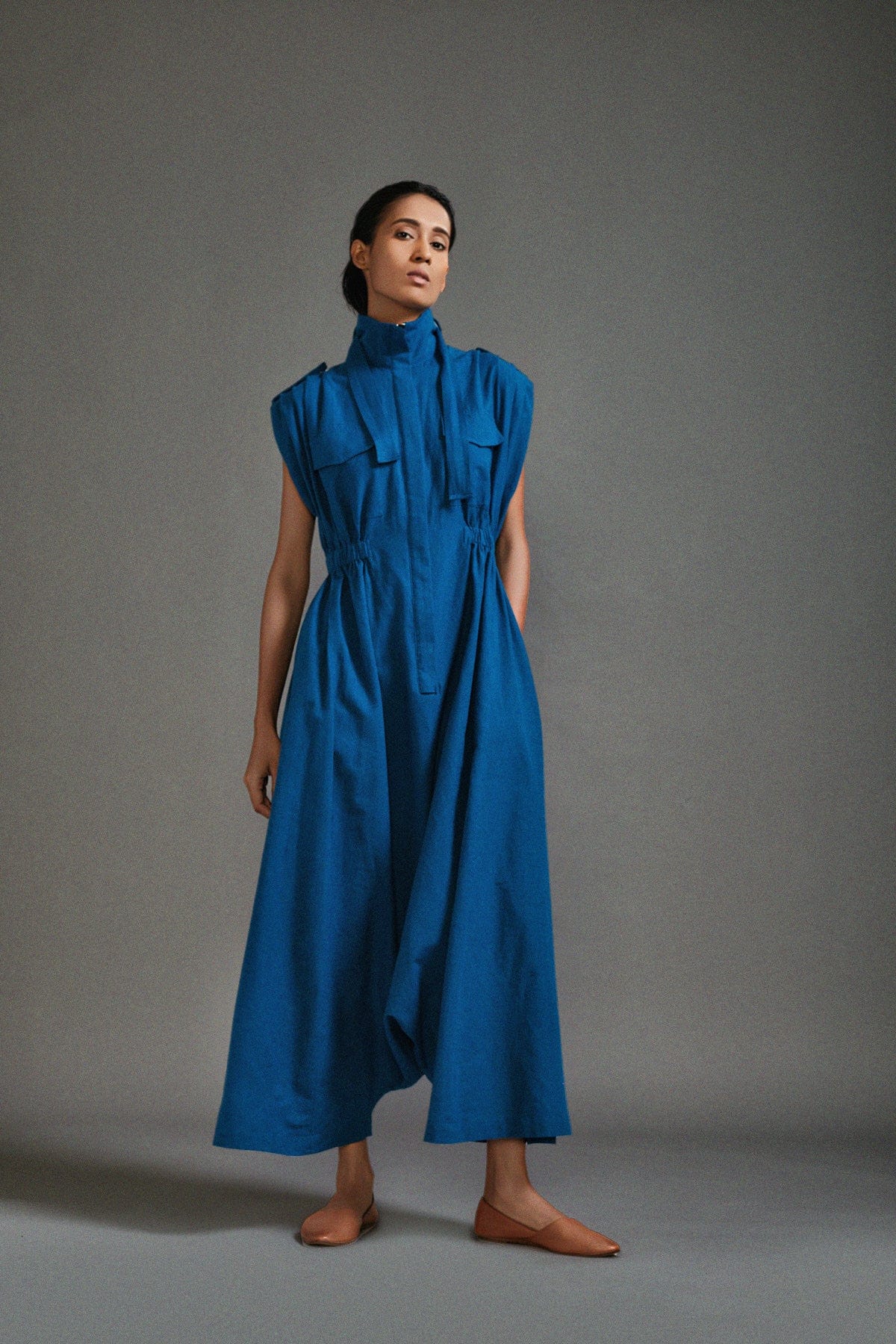 Mati JUMPSUIT Blue Safari Safari Jumpsuit