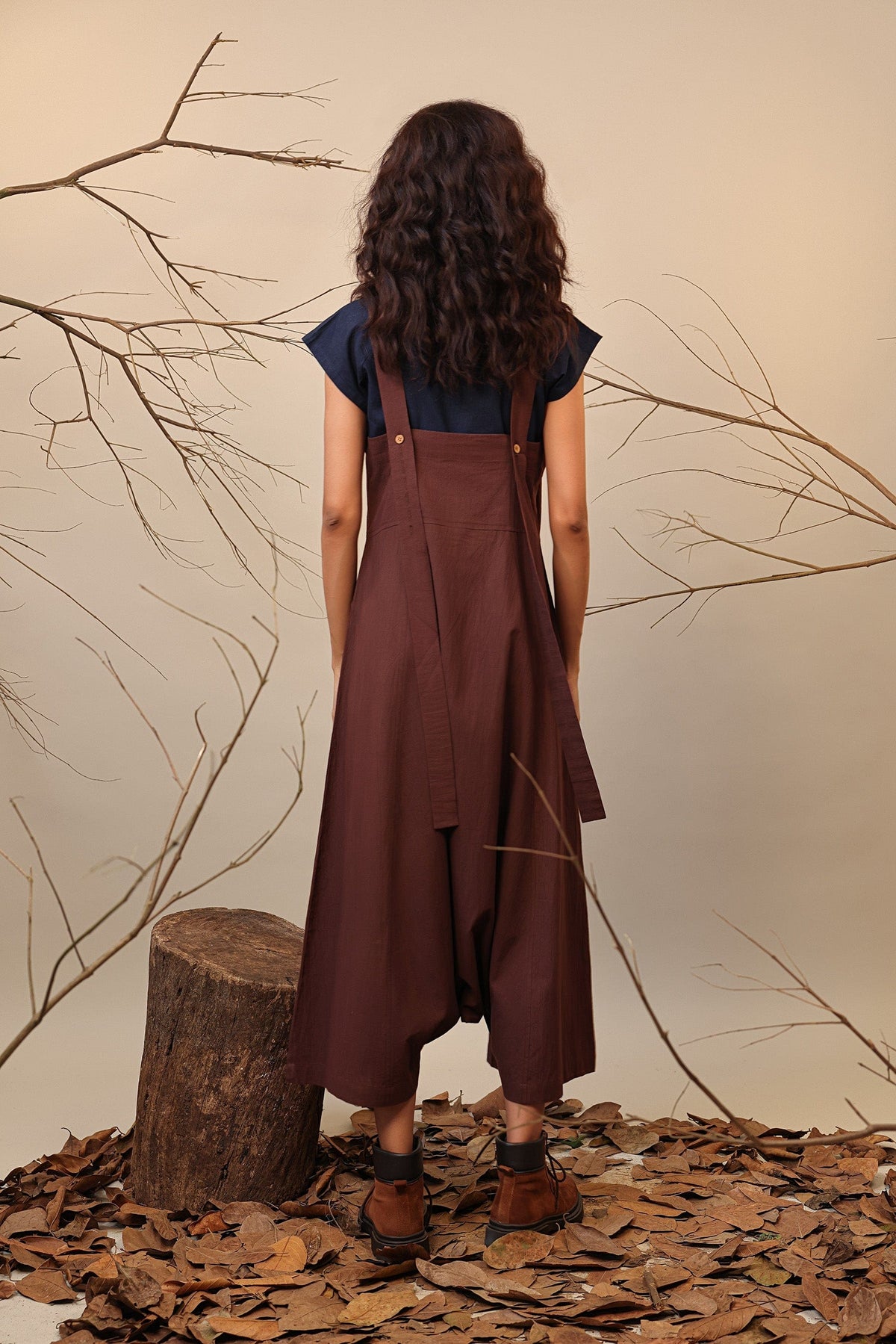 Mati JUMPSUIT Brown Dungarees