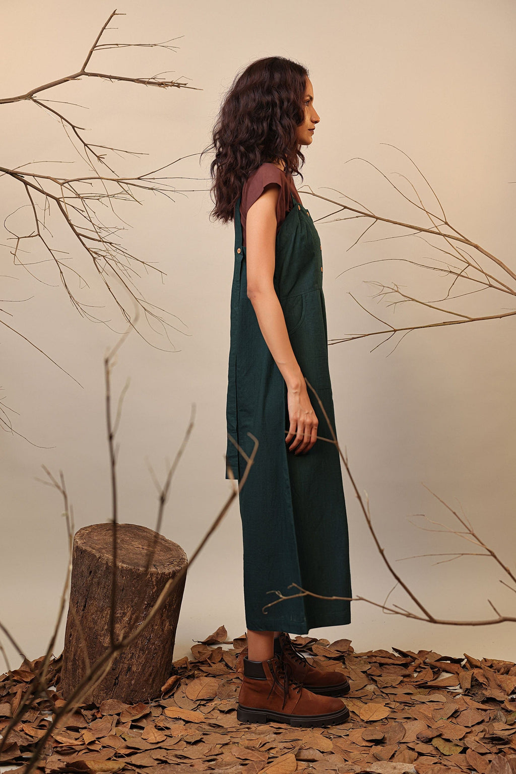 Mati JUMPSUIT Green Dungarees