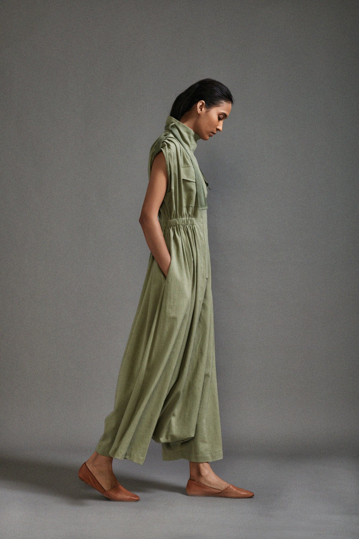 Mati JUMPSUIT Green Safari Sphara Jumpsuit