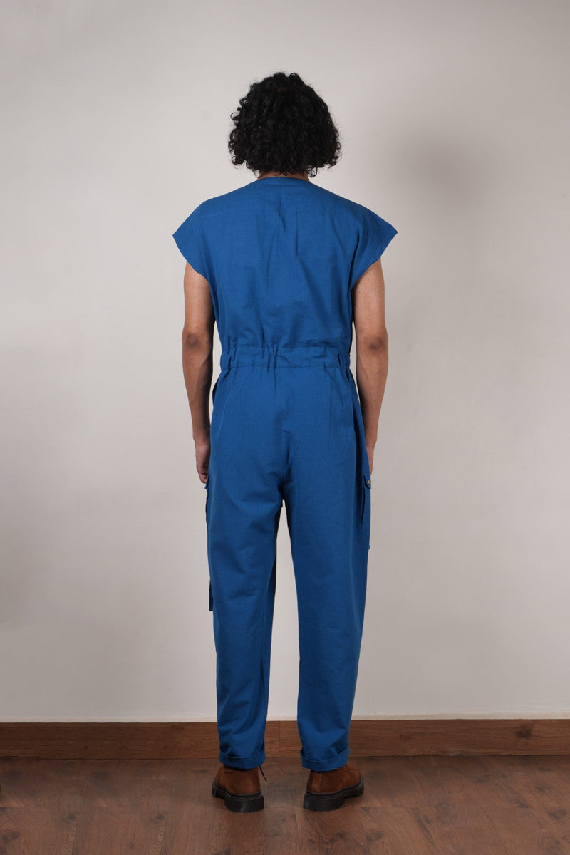 Mati JUMPSUIT Men's Blue Safari Jumpsuit