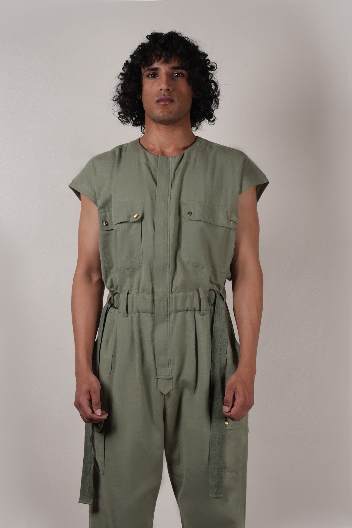 Mati JUMPSUIT Men's Green Safari Jumpsuit