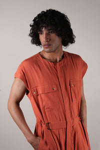 Mati JUMPSUIT Men's Rust Safari Jumpsuit