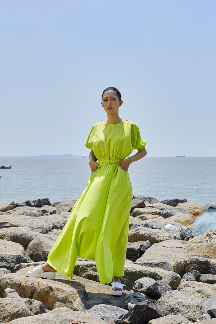 Mati JUMPSUIT Neon Green Sphara Jumpsuit