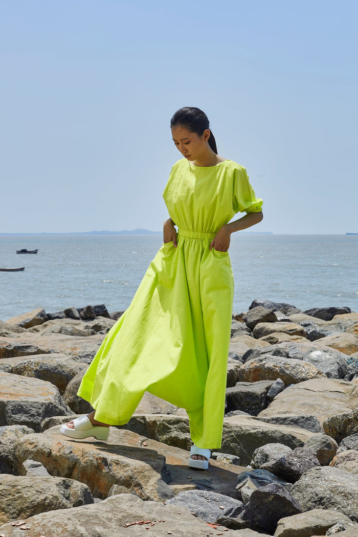 Mati JUMPSUIT Neon Green Sphara Jumpsuit