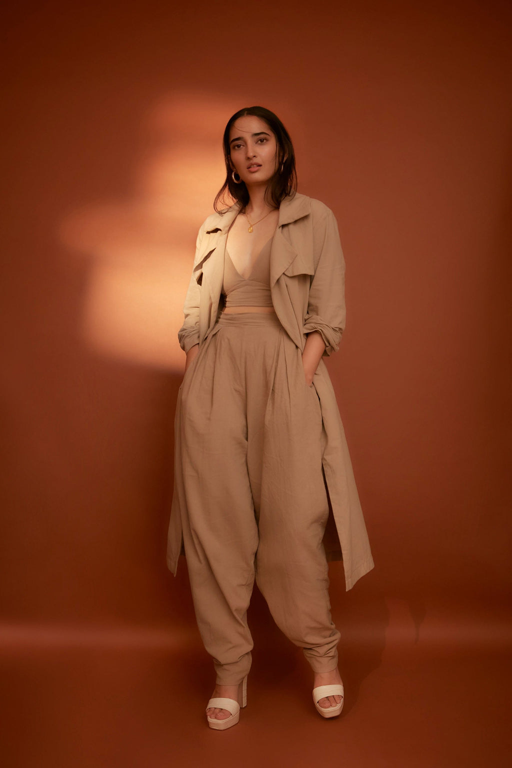 Mati Outfit Sets Beige Milestone Set