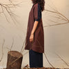 Mati Outfit Sets Brown & Blue Shirt Tunic