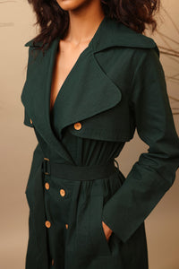 Mati Outfit Sets Green Trench Dress