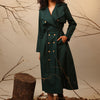 Mati Outfit Sets Green Trench Dress