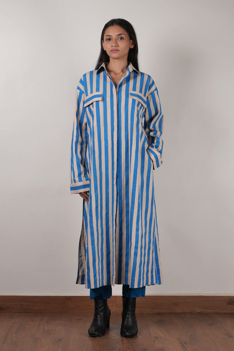 Mati Outfit Sets Mati Blue Striped Tunic Set (2 PCS)