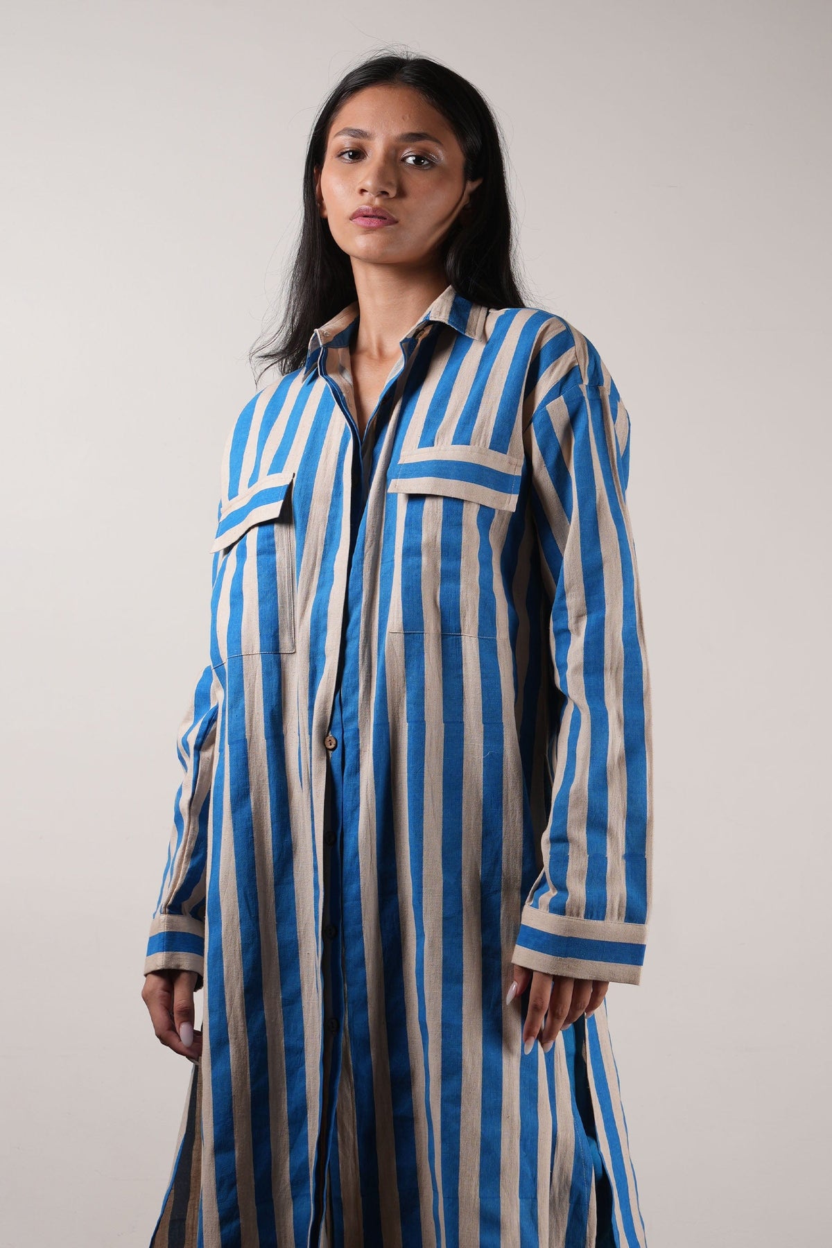 Mati Outfit Sets Mati Blue Striped Tunic Set (2 PCS)