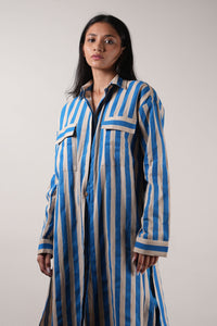 Mati Outfit Sets Mati Blue Striped Tunic Set (2 PCS)