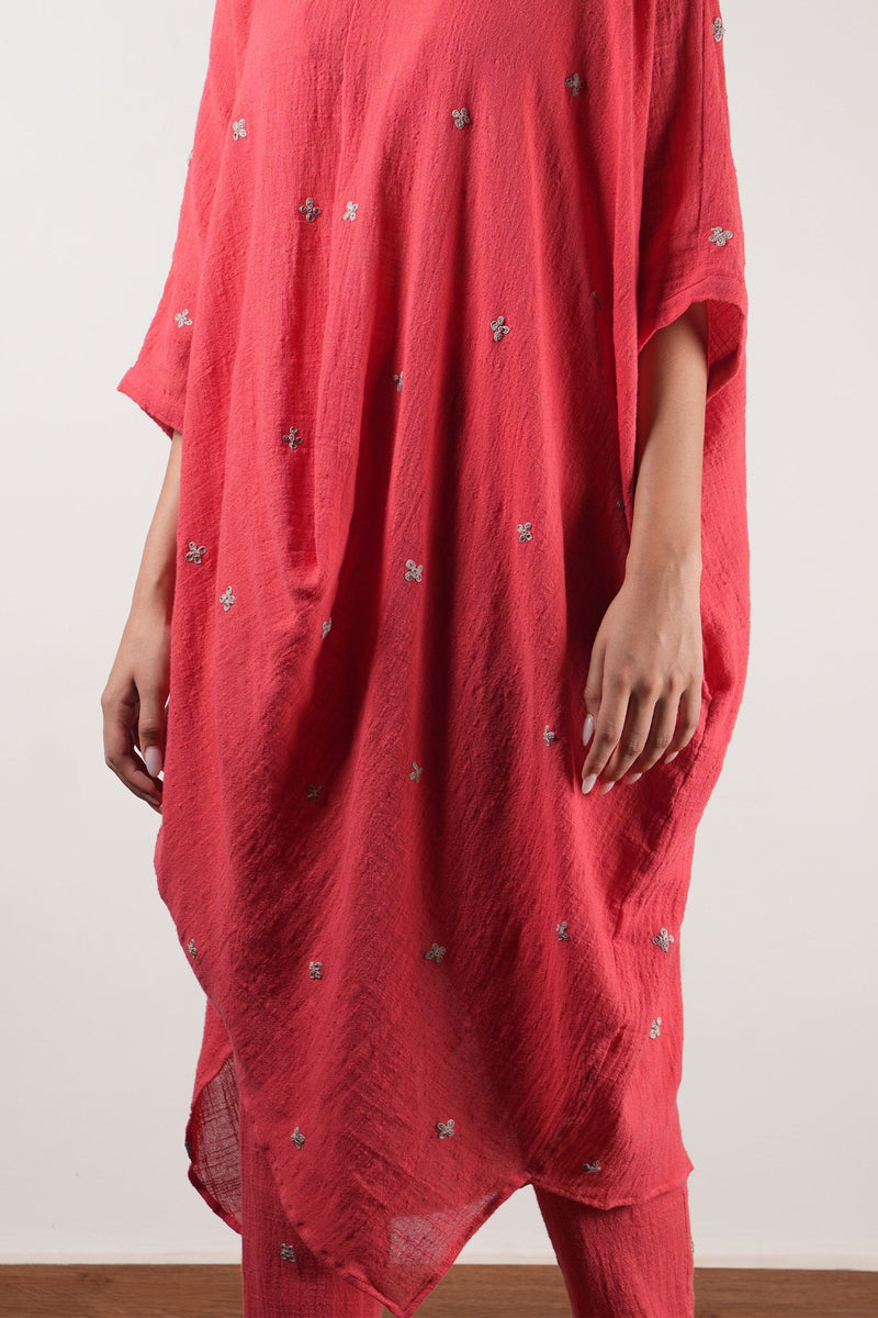 Mati Outfit Sets MATI COWL TUNIC SET CORAL (Ready to Ship)