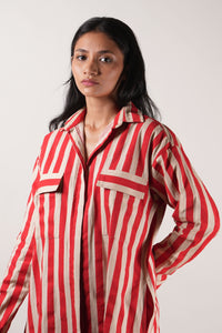 Mati Outfit Sets Mati Red Striped Tunic Set (2 PCS)