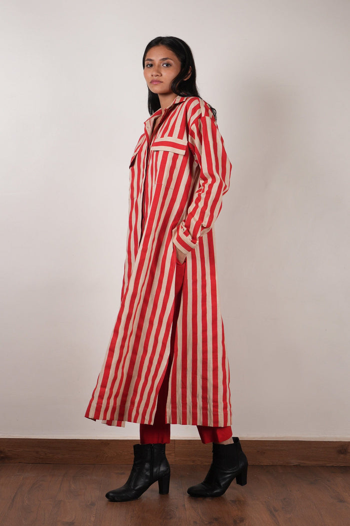 Mati Outfit Sets Mati Red Striped Tunic Set (2 PCS)