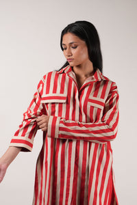 Mati Outfit Sets Mati Red Striped Tunic Set (2 PCS)