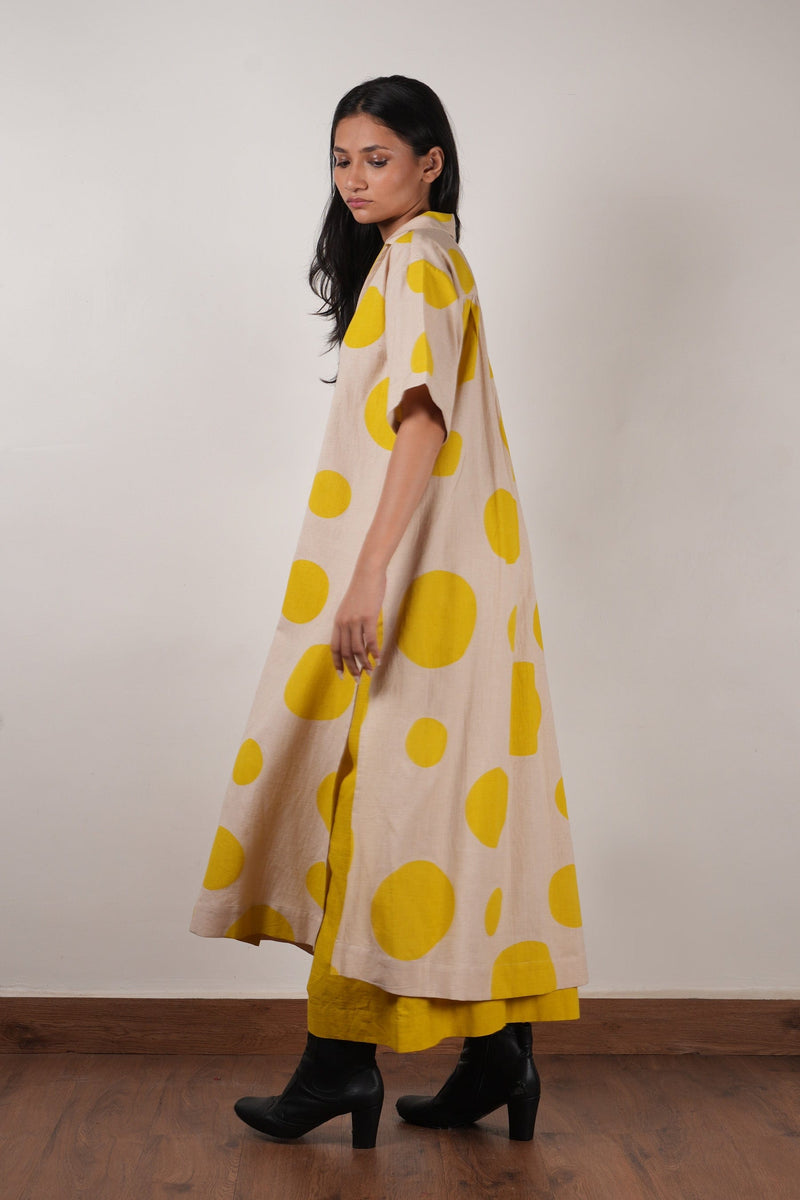 Mati Outfit Sets Mati Yellow Polka Tunic Set (2 PCS)