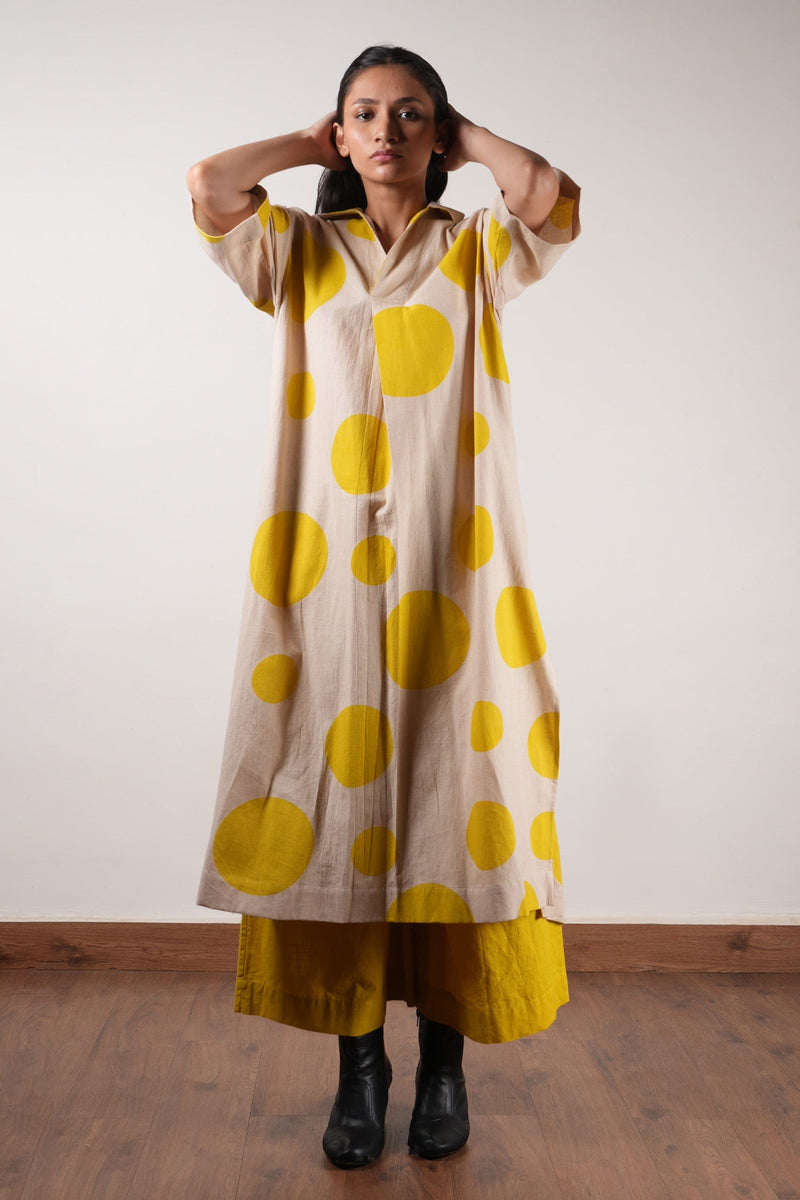 Mati Outfit Sets Mati Yellow Polka Tunic Set (2 PCS)