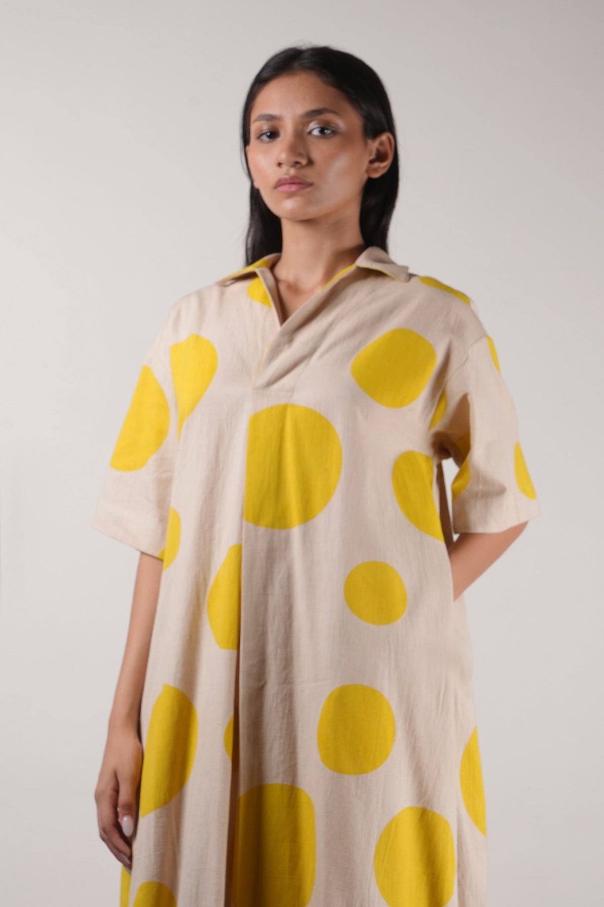 Mati Outfit Sets Mati Yellow Polka Tunic Set (2 PCS)