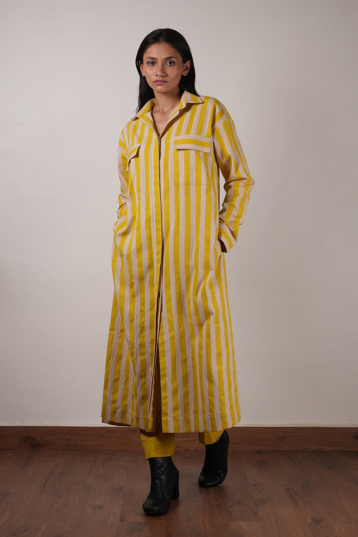 Mati Outfit Sets Mati Yellow Striped Tunic Set (2 PCS)