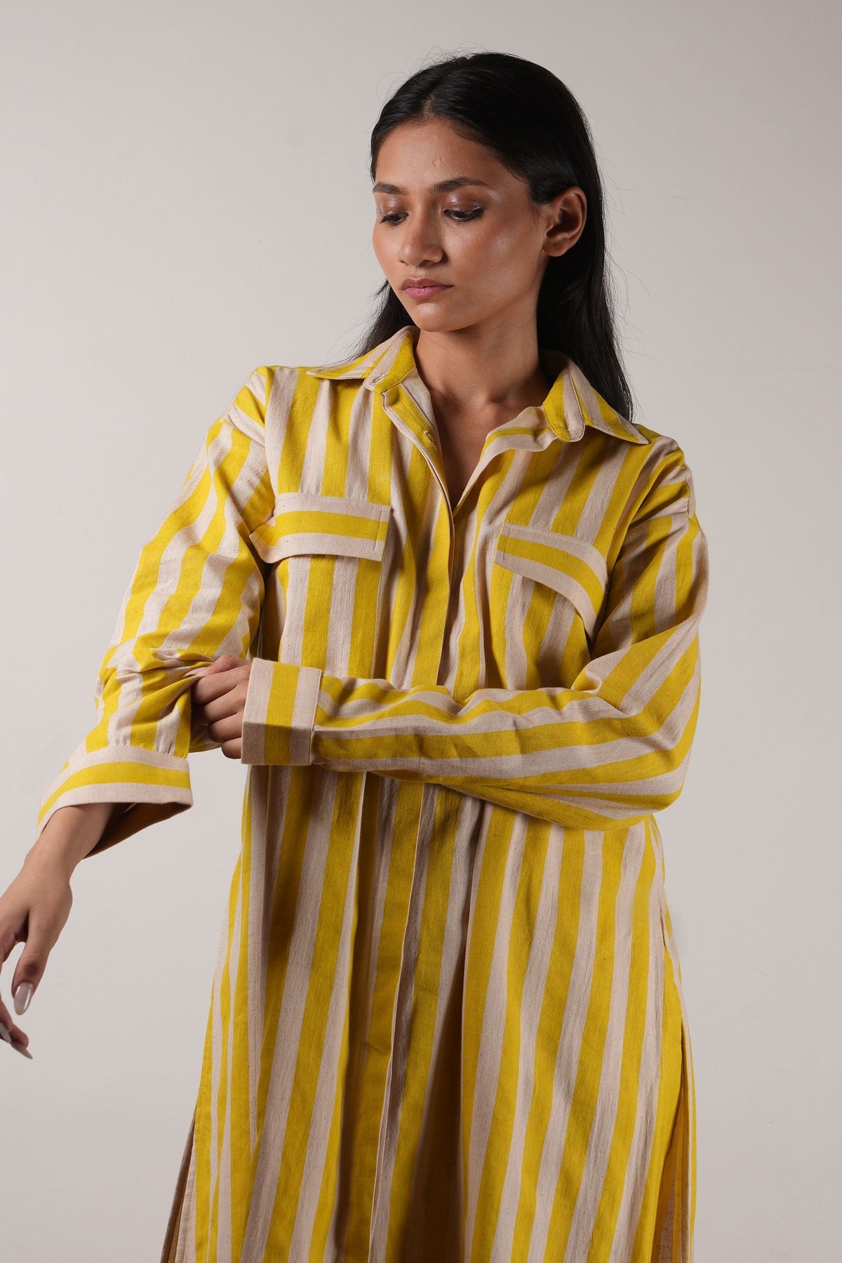 Mati Outfit Sets Mati Yellow Striped Tunic Set (2 PCS)