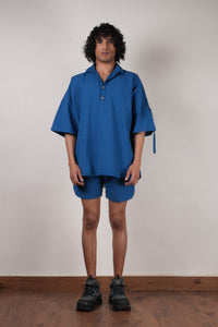 Mati Outfit Sets Men's Blue Oversized Co-ord Set (2 PCS)