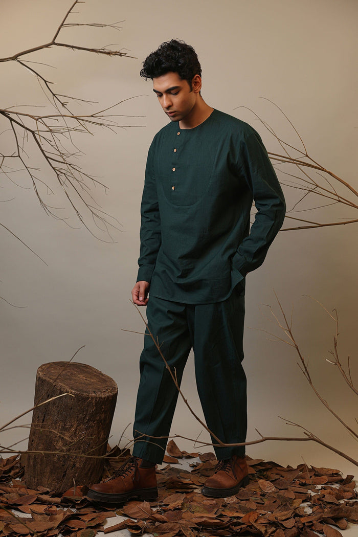 Mati Outfit Sets Men's Roots Green Co-ord Set (2 PCS)