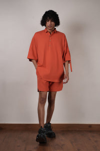 Mati Outfit Sets Men's Rust Oversized Co-ord Set (2 PCS)