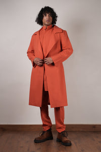 Mati Outfit Sets Men's Rust Trench Set (3 PCS)