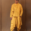 Mati Outfit Sets Mustard EMB Spade Jacket Pant Set (3 PCS)