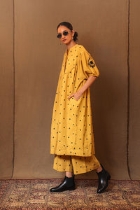 Mati Outfit Sets Mustard Spade EMB Acra Tunic Set (2 PCS)