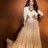 Mati Outfit Sets Off-White Bodysuit-Lehenga-Jacket Set (3 PCS)